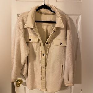 C&V large cream shacket.